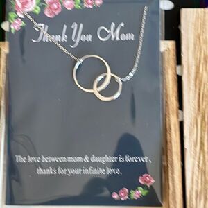 Dainty Love Between Mom & Daughter Necklace Circles